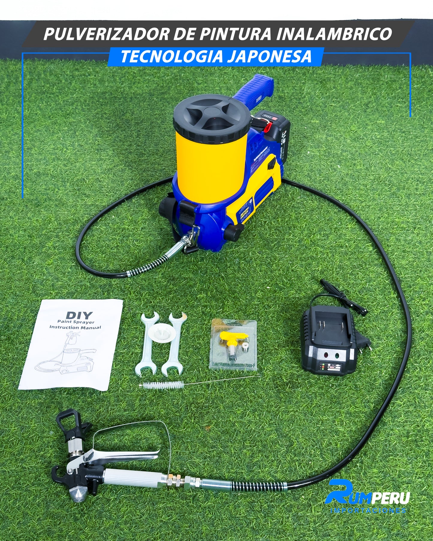 Pulverizador De Pintura Inalámbrico Tecnología Japonesa