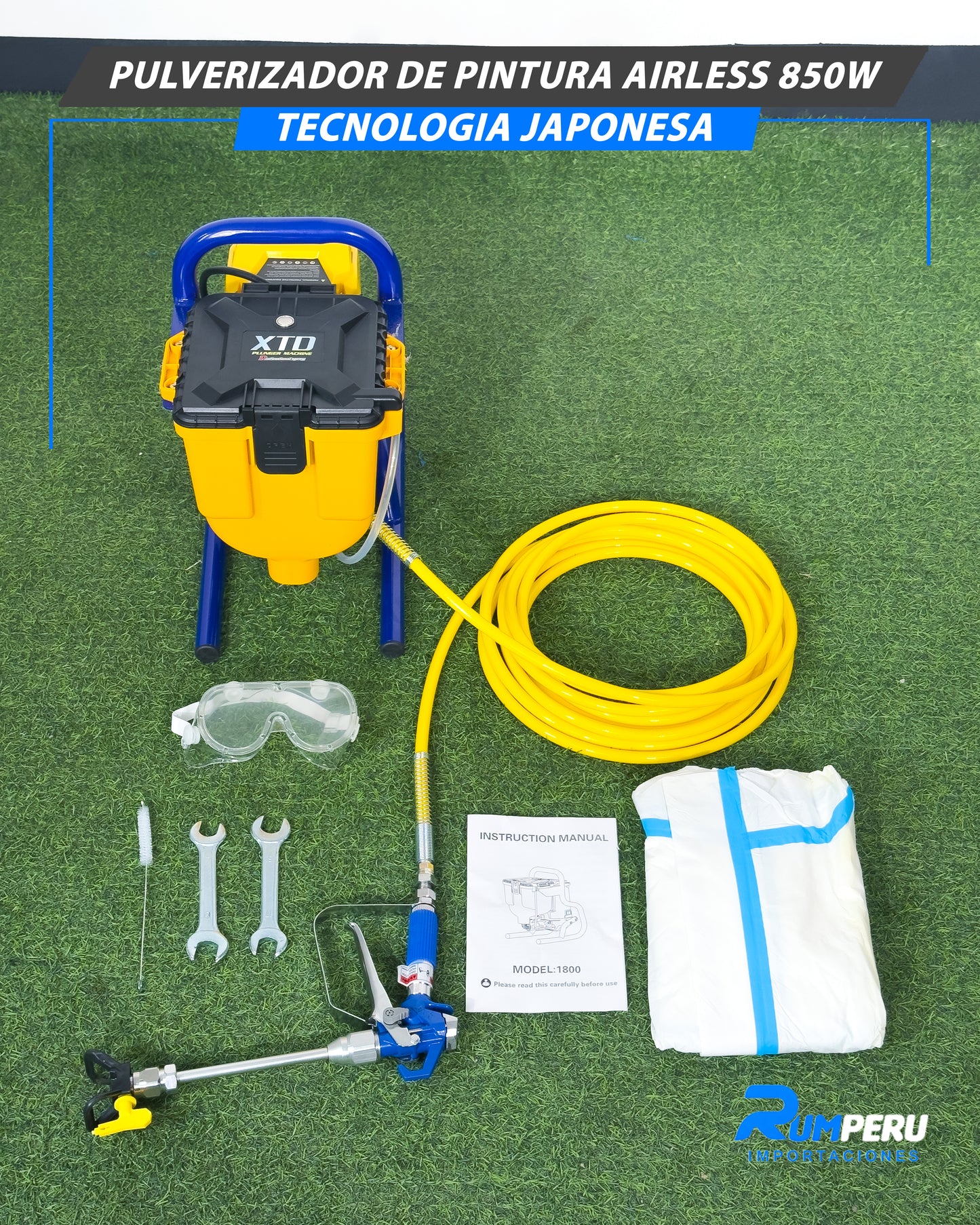 Pulverizador Cultural Airless 850W Tecnología japonesa
