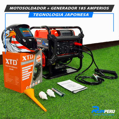 Motosoldador + Generador 185 Amperios (Tecnología Japonesa)