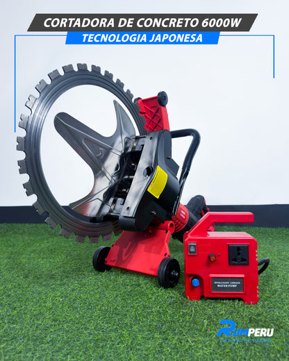 Cortadora De Concreto 6000W Tecnología Japonesa