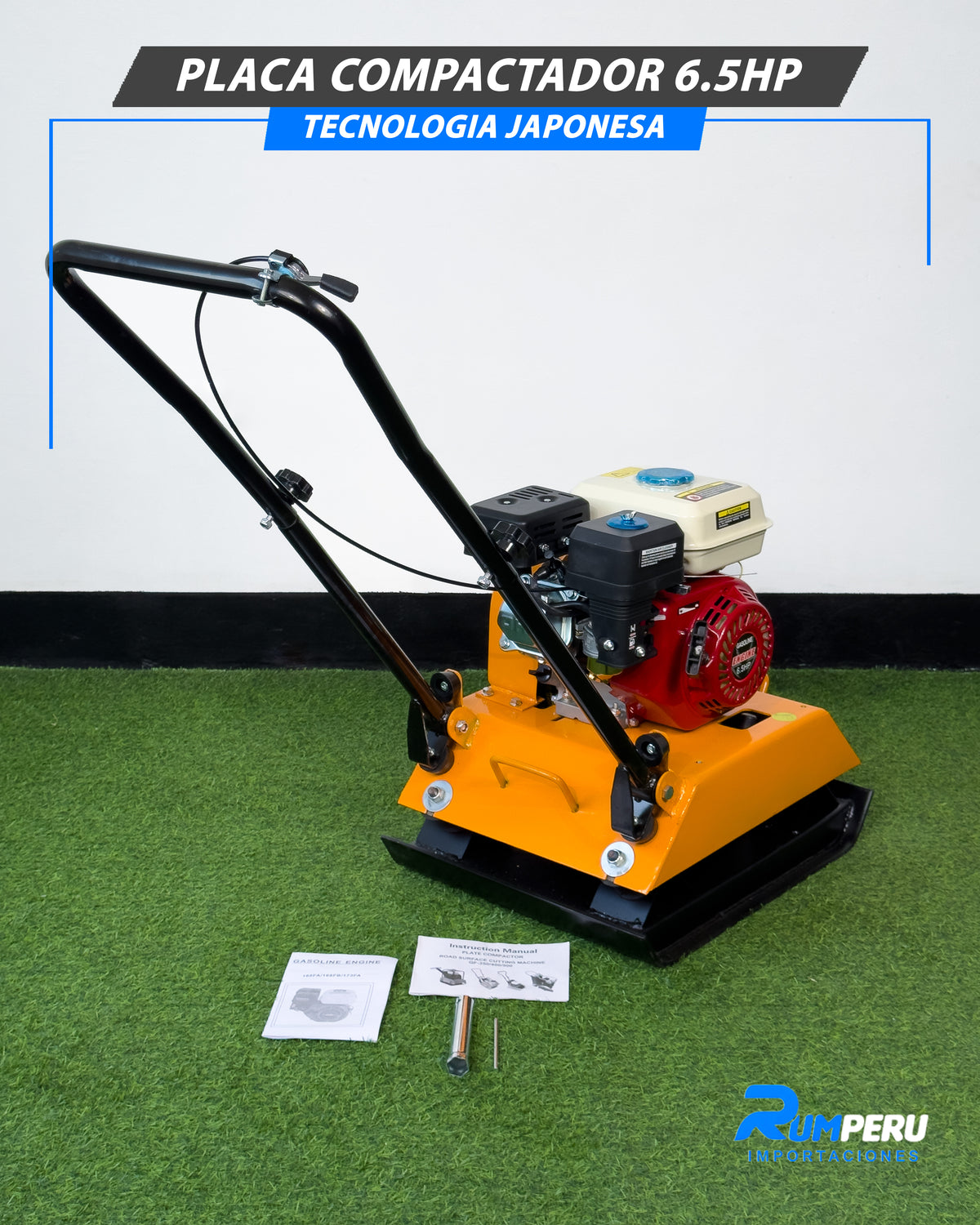 ¡Compactadora 6.5 HP – Tecnología Japonesa!