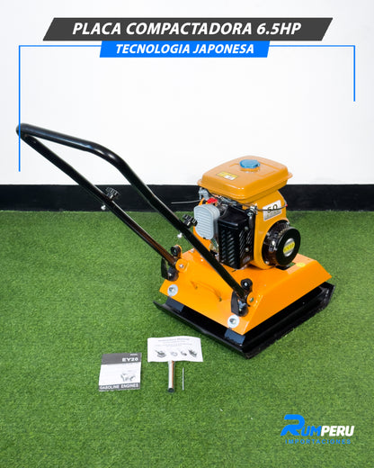 ¡Placa Compactadora 6.5 HP – Tecnología Japonesa!