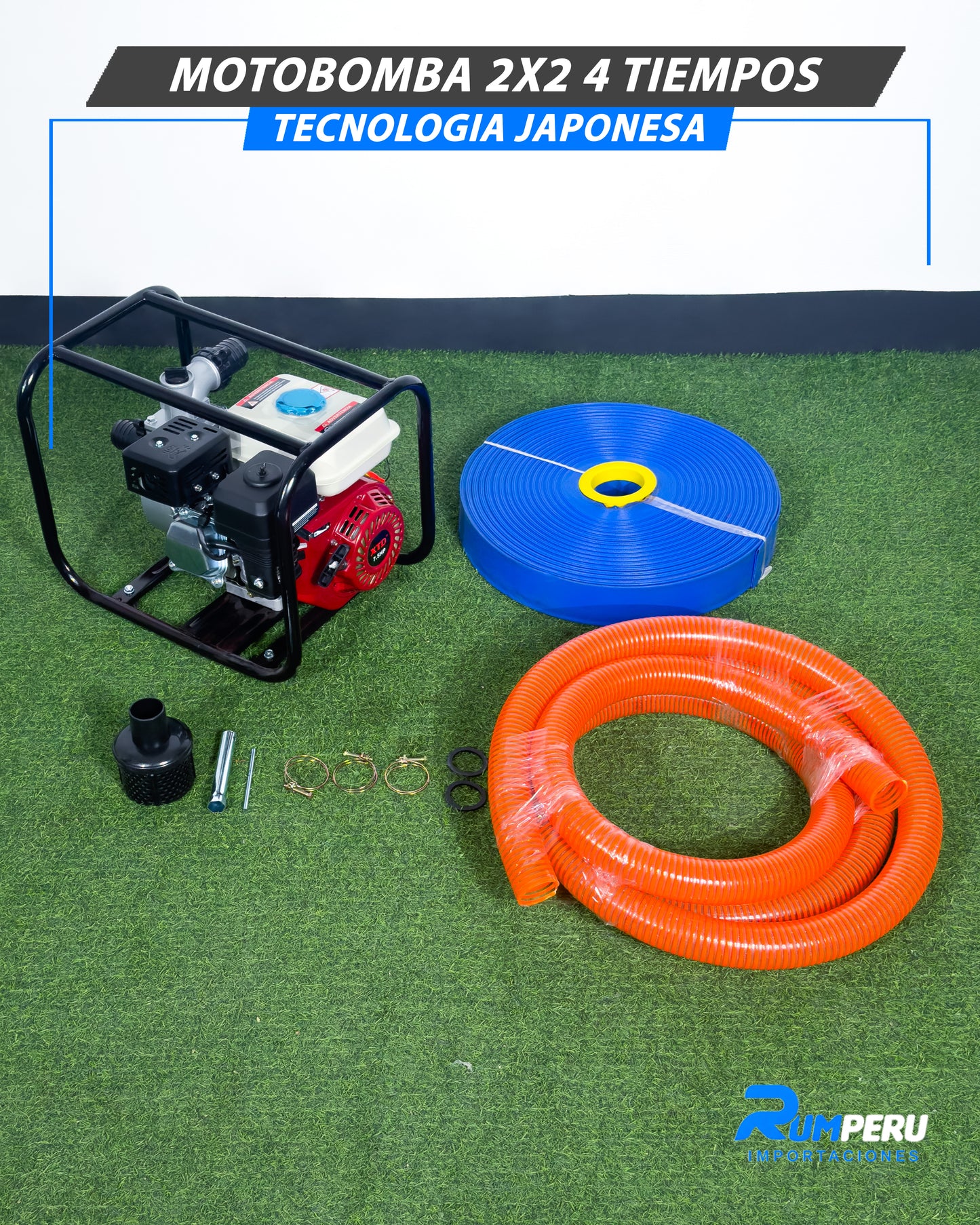 Motobomba 2 X 2 4 Tiempos (Tecnología Japonesa)
