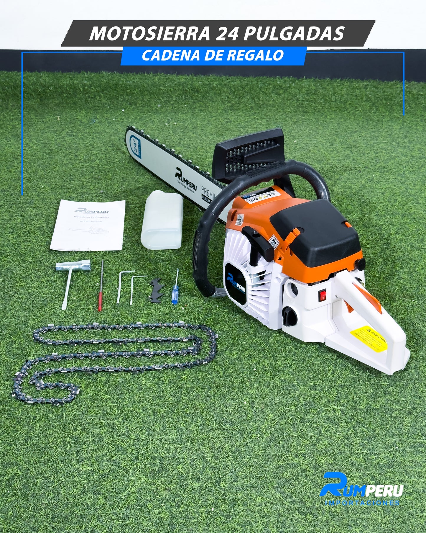 Motosierra 24 Pulgadas, Cadena De Regalo