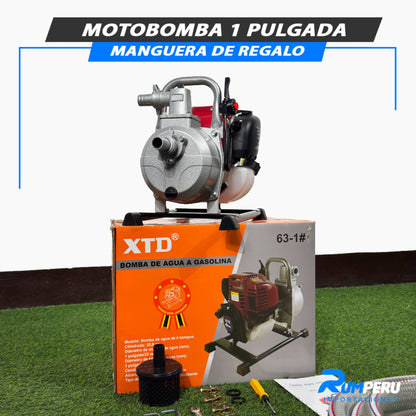 Motobomba 1 Pulgada Con Manguera De Regalo