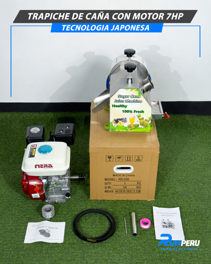 Trapiche De Caña Con Motor 7HP (Tecnología Japonesa)