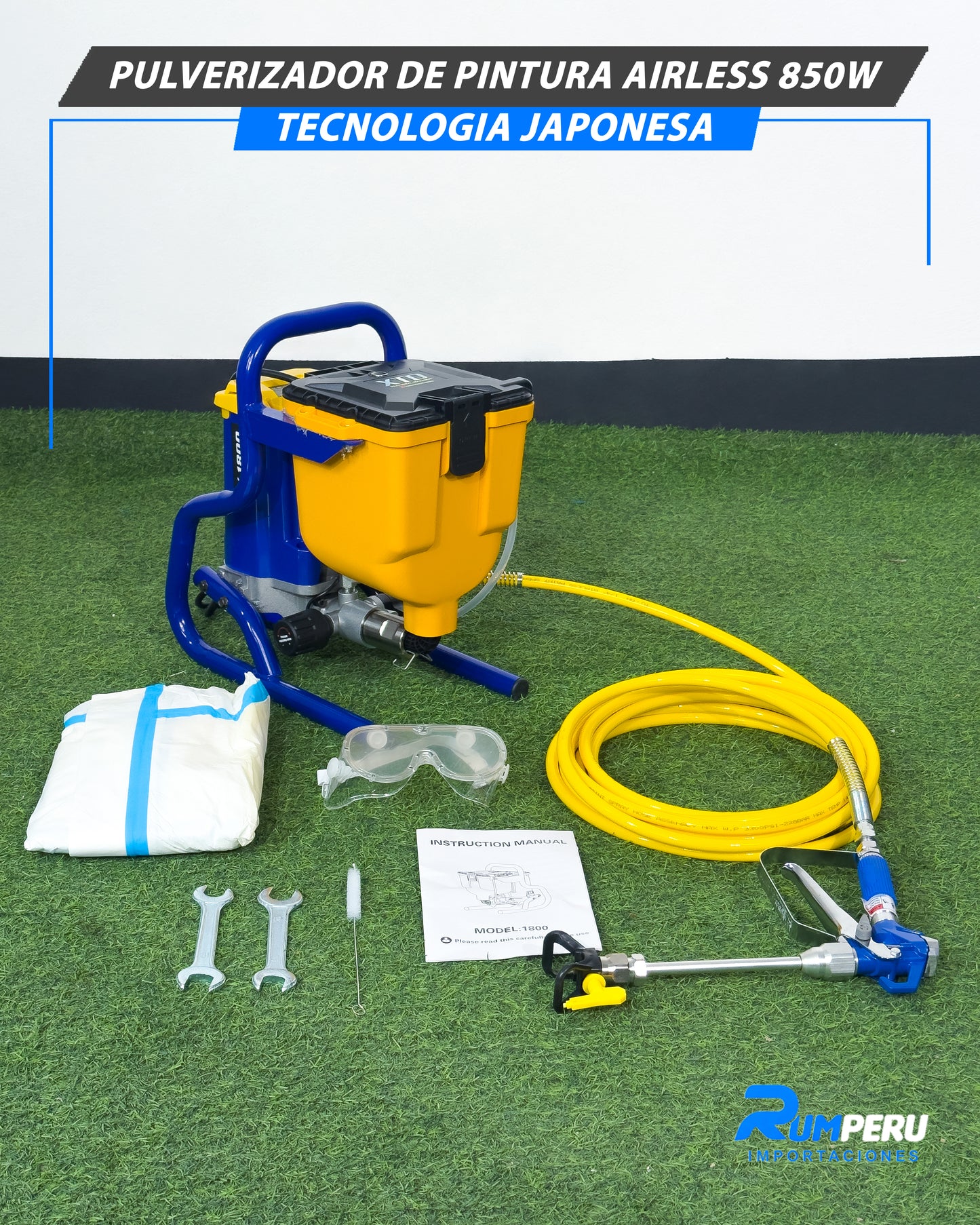 Pulverizador Cultural Airless 850W Tecnología japonesa