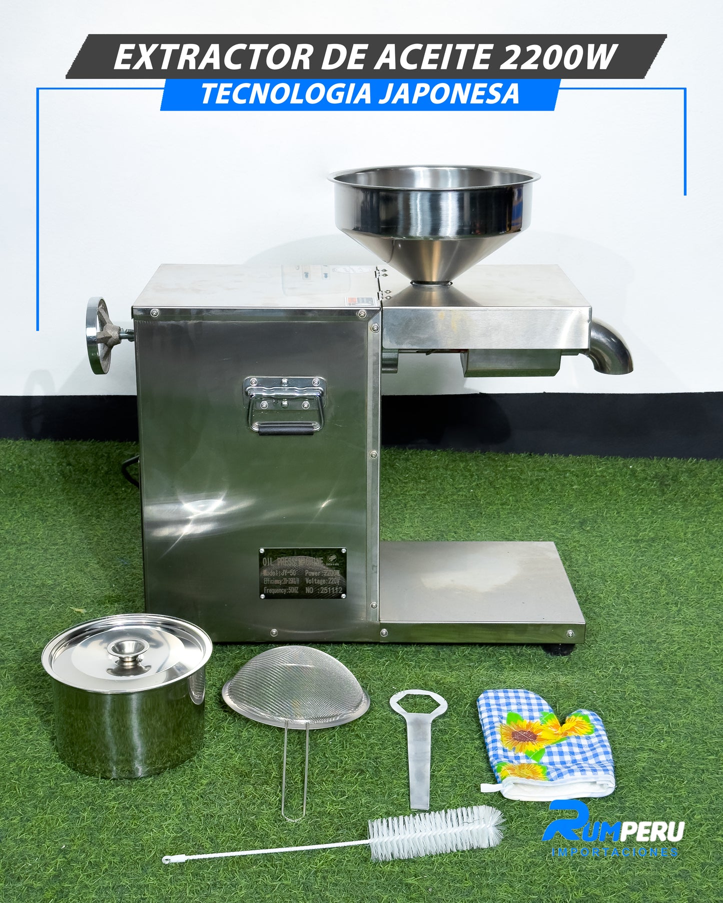 Extractor De Aceite 2200W (Tecnología Japonesa)