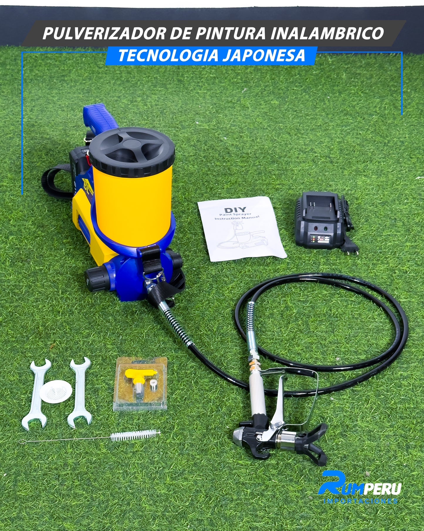 Pulverizador De Pintura Inalámbrico Tecnología Japonesa