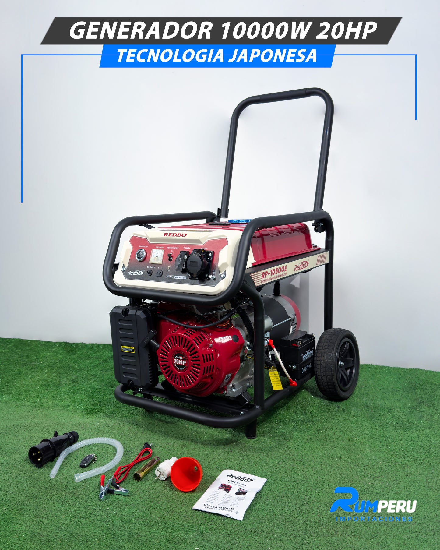 Generador 10000W 20HP (Tecnología Japonesa)