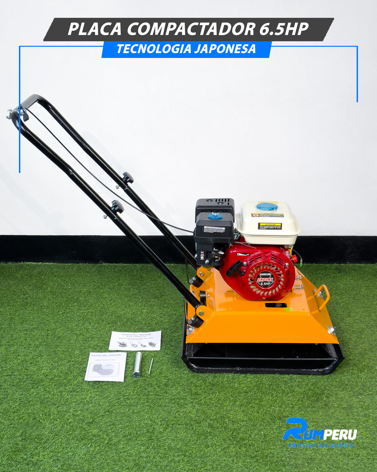 ¡Compactadora 6.5 HP – Tecnología Japonesa!