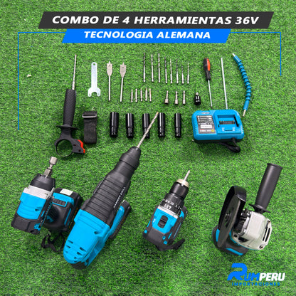 Combo 4 Herramientas 36V (Tecnología Japonesa)