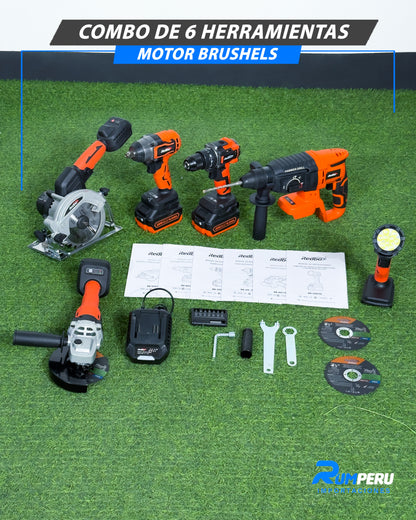 Combo De 6 Herramientas Motor Brushels