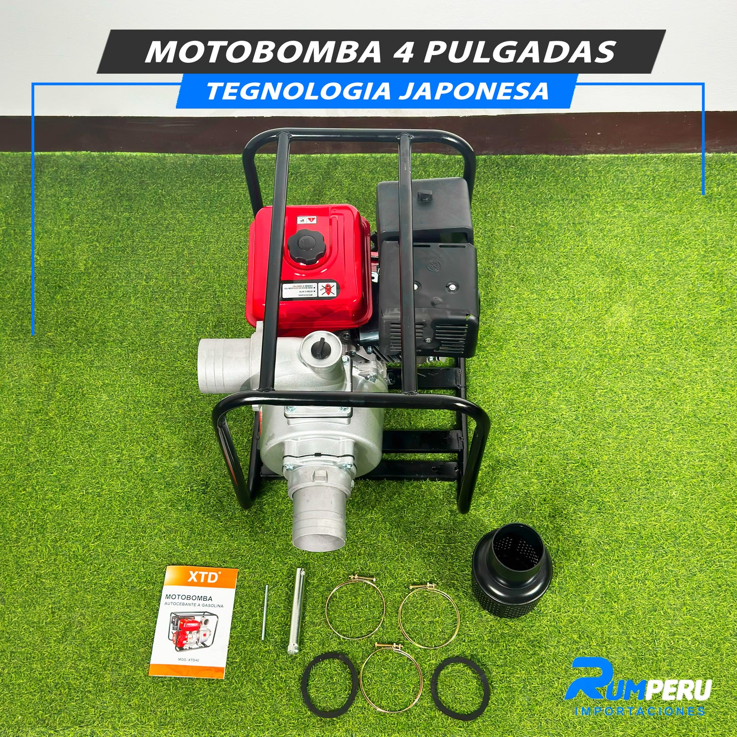 Motobomba 4 Pulgadas (Tecnología japonesa)