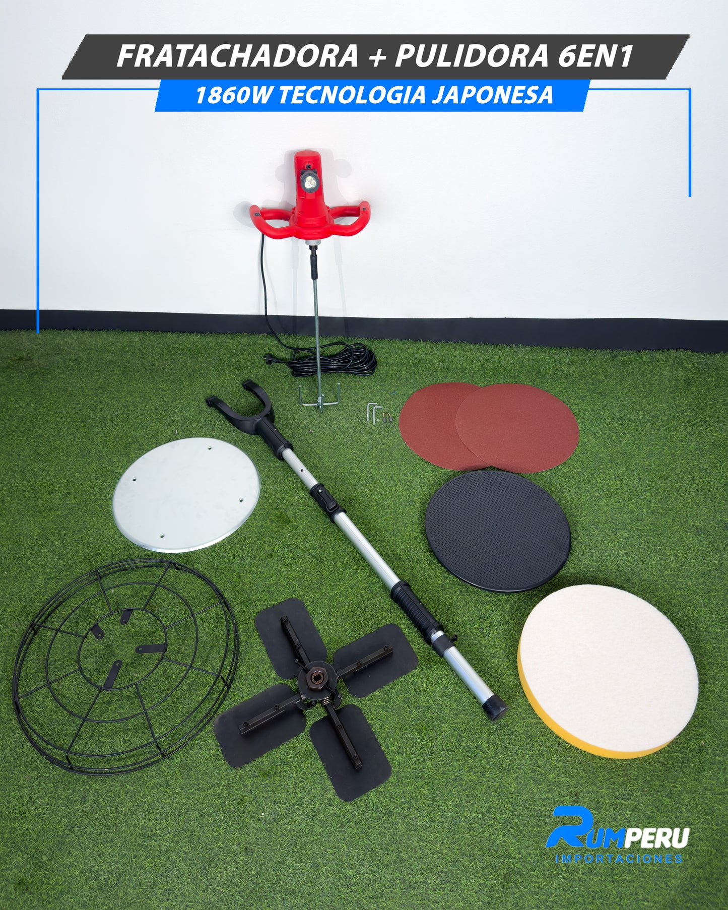 FRATACHADORA + PULIDORA 6 EN 1 – 1860W