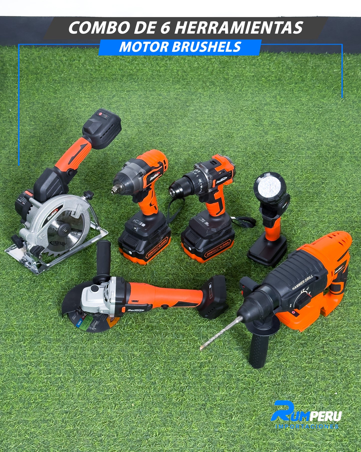 Combo De 6 Herramientas Motor Brushels