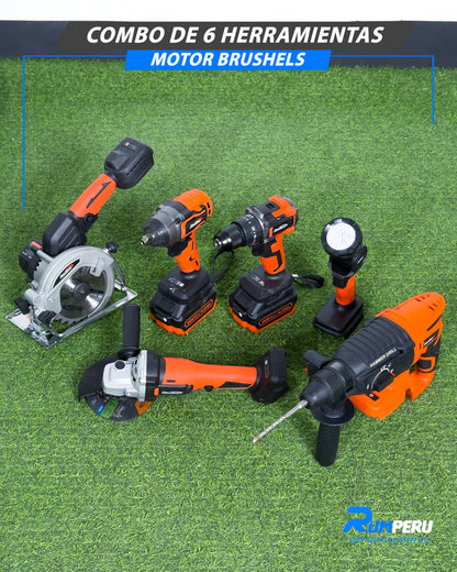 Combo De 6 Herramientas Motor Brushels