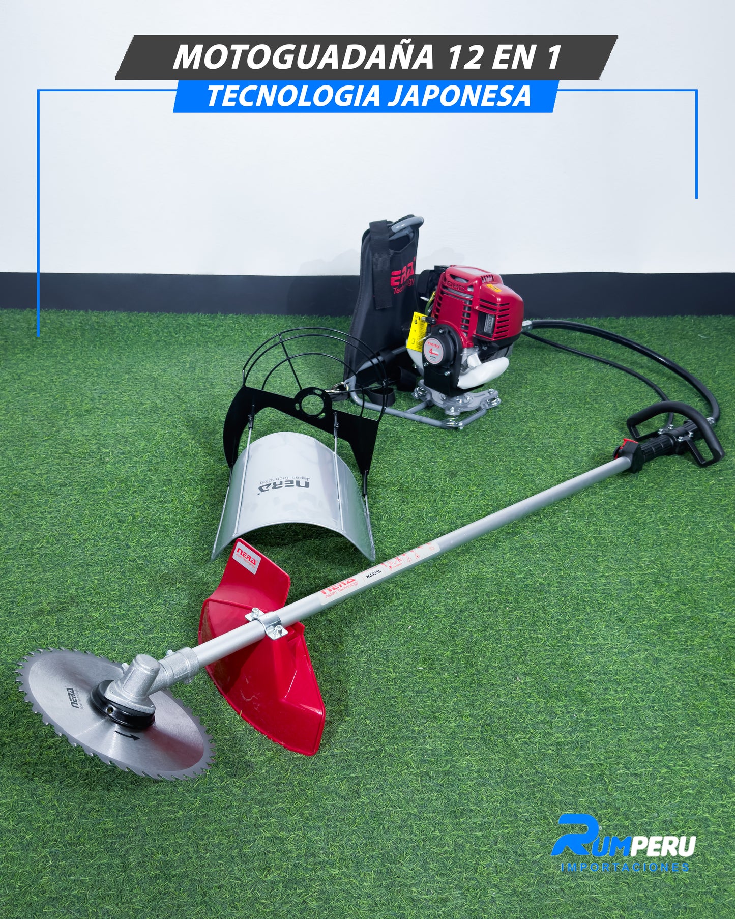Motoguadaña 12 En 1 Tecnología Japonesa