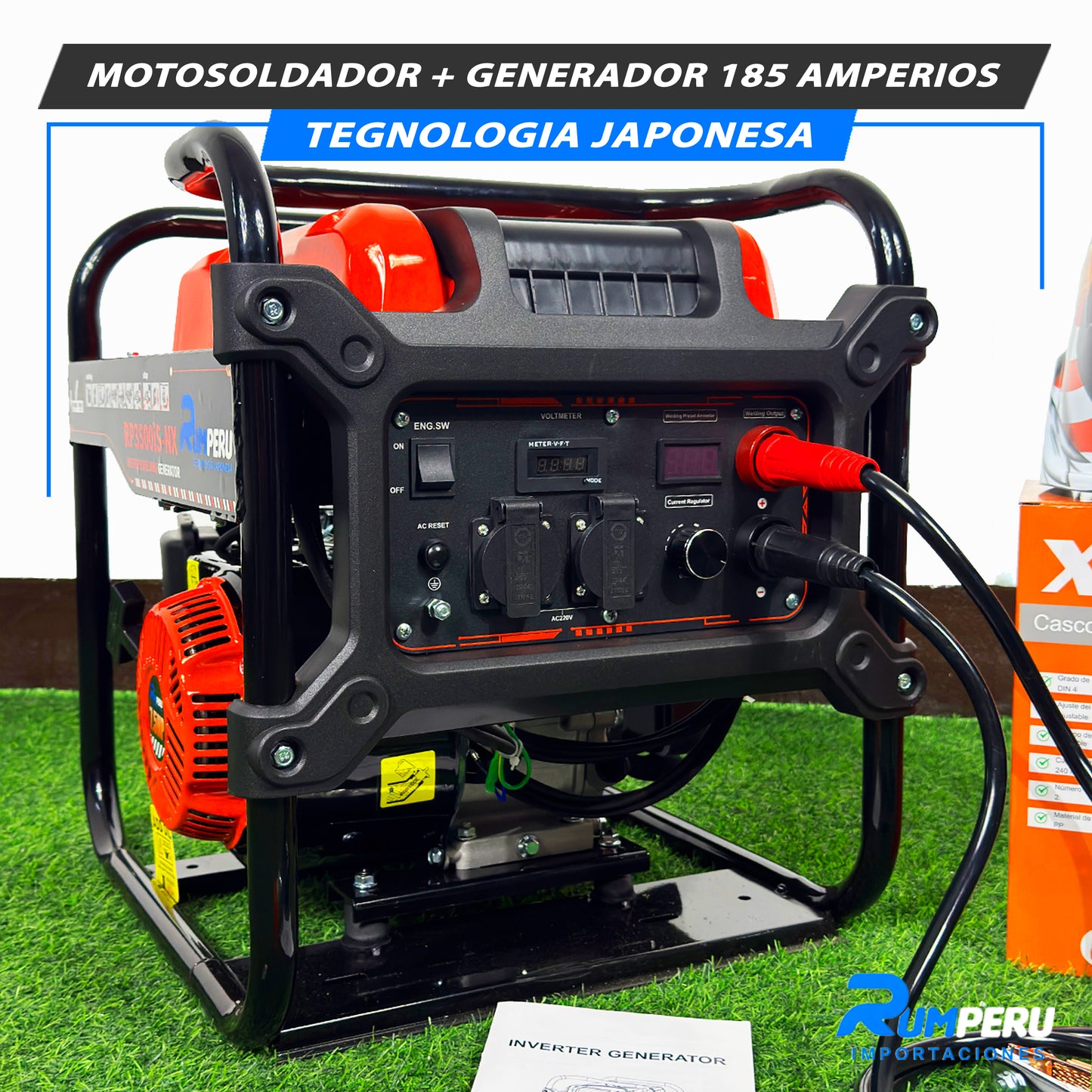 Motosoldador + Generador 185 Amperios (Tecnología Japonesa)