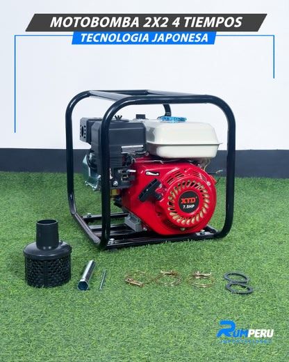 Motobomba 2 X 2 4 Tiempos (Tecnología Japonesa)