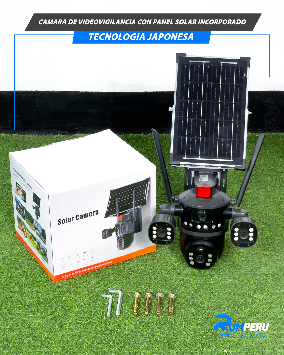 Cámara De Videovigilancia Con Panel Solar Incorporado Tecnología