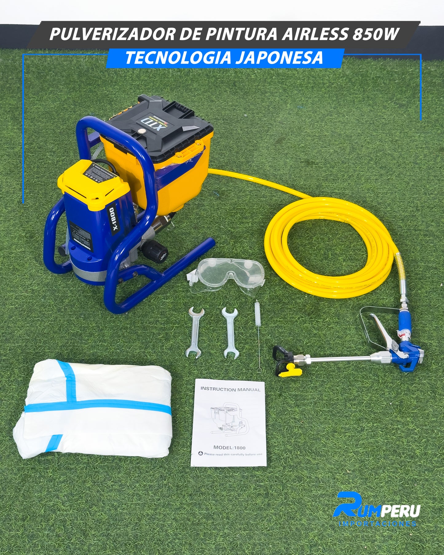 Pulverizador Cultural Airless 850W Tecnología japonesa