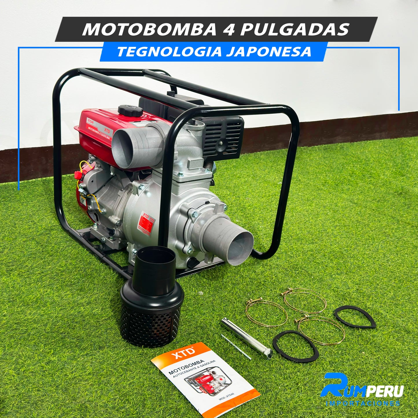Motobomba 4 Pulgadas (Tecnología japonesa)
