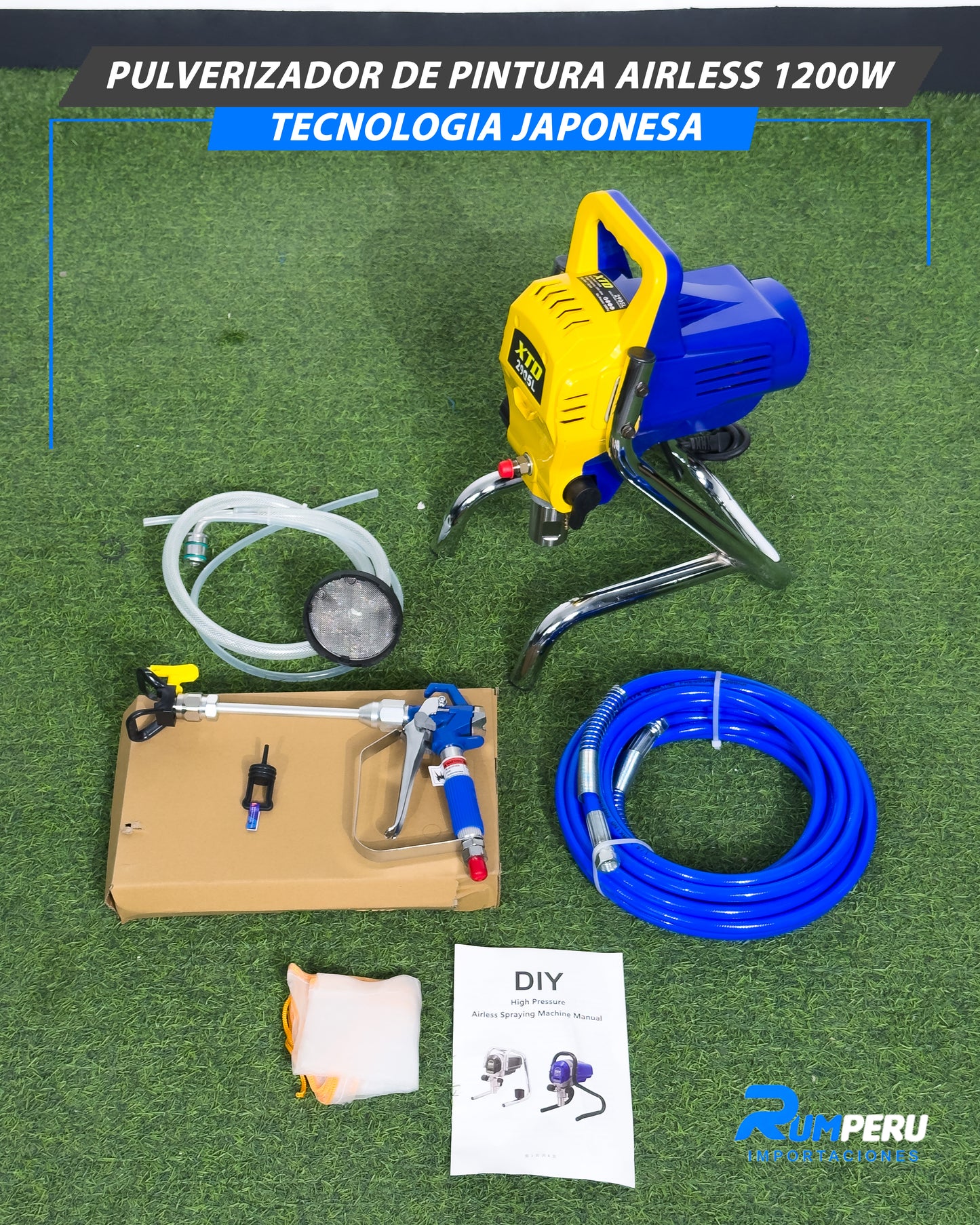 Pulverizador De Pintura Airless 1200W (Tecnología Japonesa)