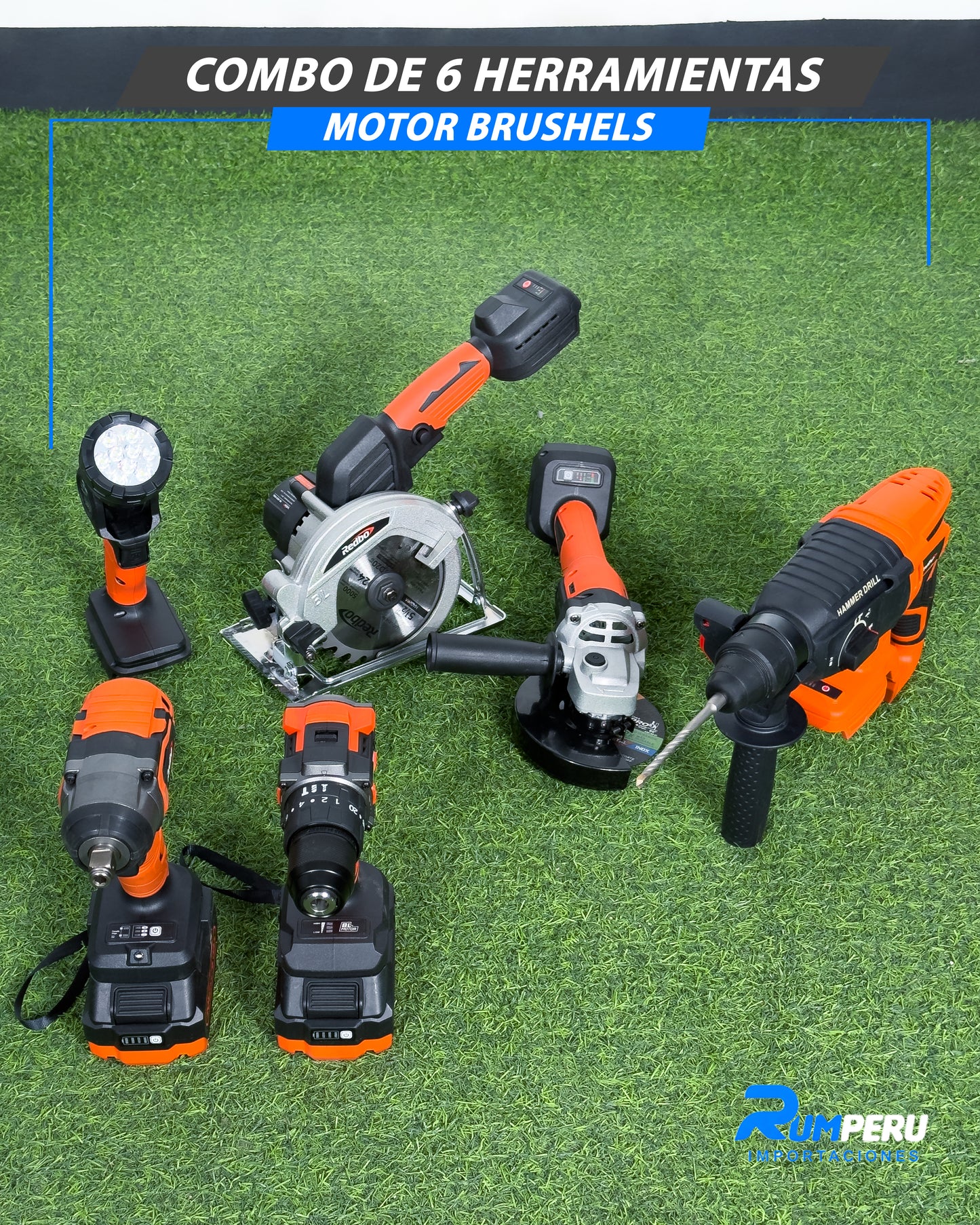 Combo De 6 Herramientas Motor Brushels