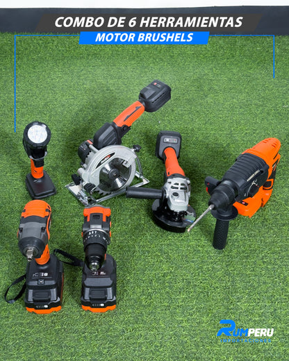 Combo De 6 Herramientas Motor Brushels