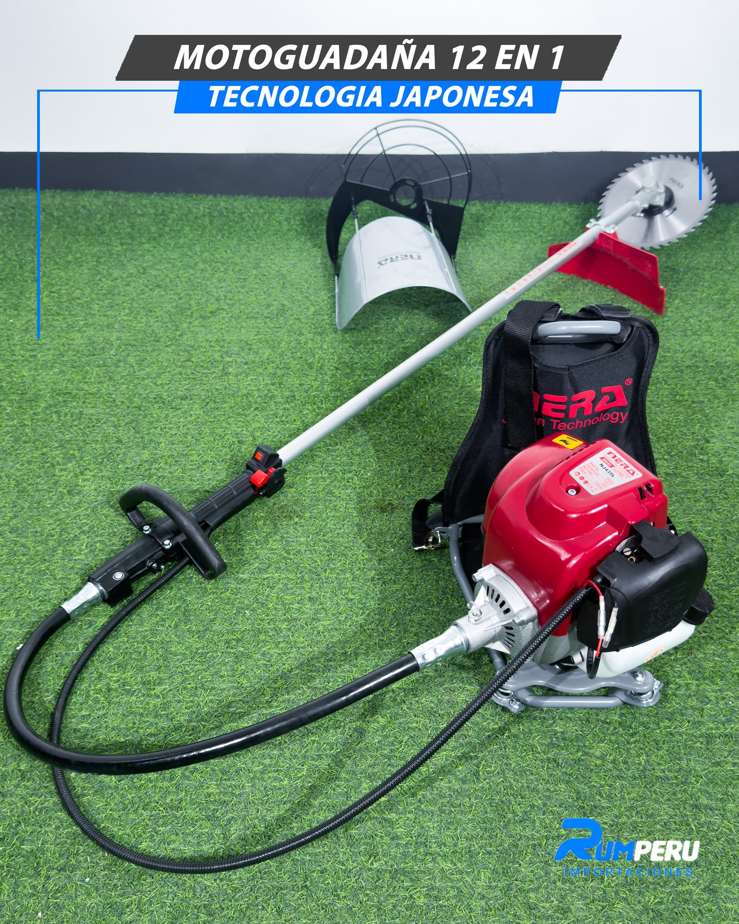 Motoguadaña 12 En 1 Tecnología Japonesa