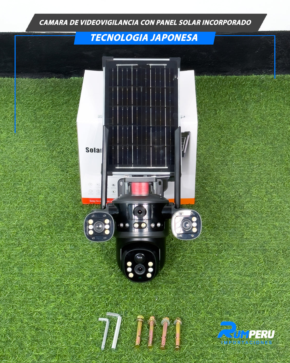 Cámara De Videovigilancia Con Panel Solar Incorporado Tecnología