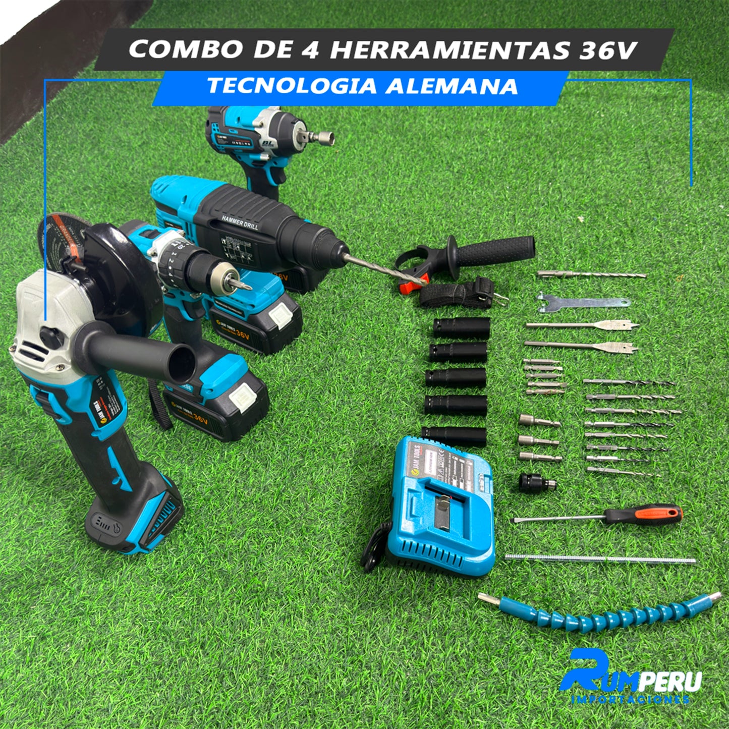 Combo 4 Herramientas 36V (Tecnología Japonesa)