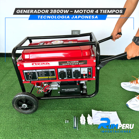 Generador 3800w (Tecnología Japonesa Motor 4 Tiempos)