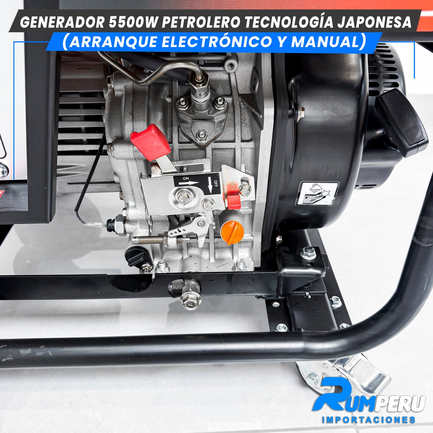 Generador 5500W Petrolero tecnologia japonesa ( Arranque electrónico y Manual )