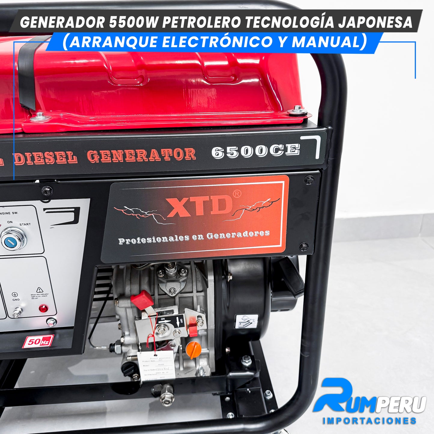 Generador 5500W Petrolero tecnologia japonesa ( Arranque electrónico y Manual )