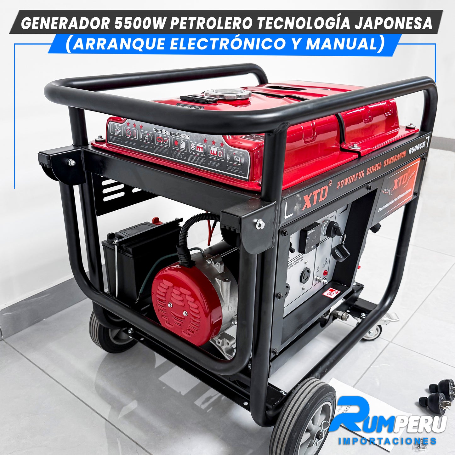 Generador 5500W Petrolero tecnologia japonesa ( Arranque electrónico y Manual )