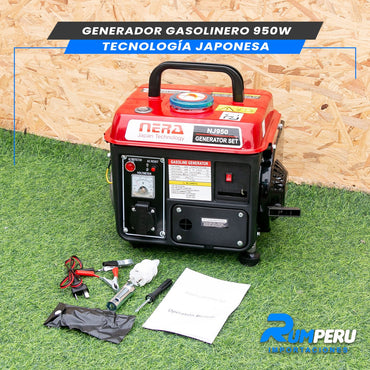 ⚡ Generador Gasolinero 950W - Tecnología Japonesa