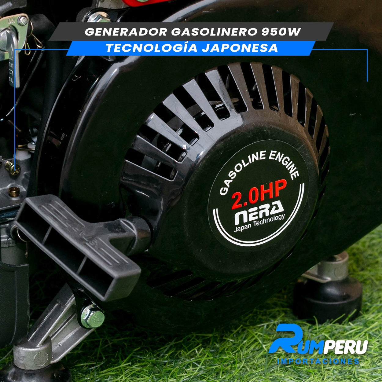 ⚡ Generador Gasolinero 950W - Tecnología Japonesa