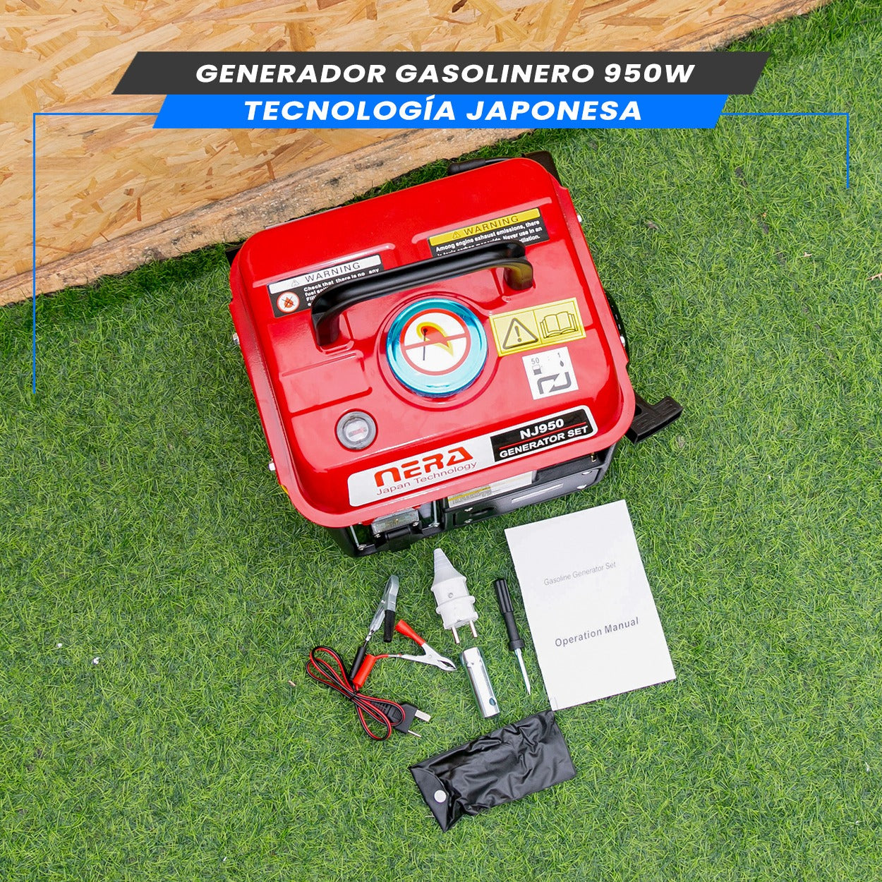 ⚡ Generador Gasolinero 950W - Tecnología Japonesa