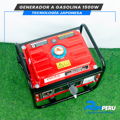 Generador Gasolinero 1500W - Tecnología Japonesa