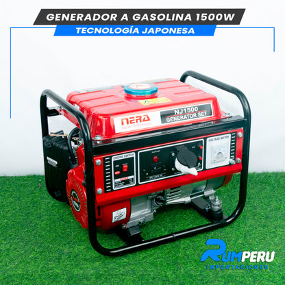 Generador Gasolinero 1500W - Tecnología Japonesa