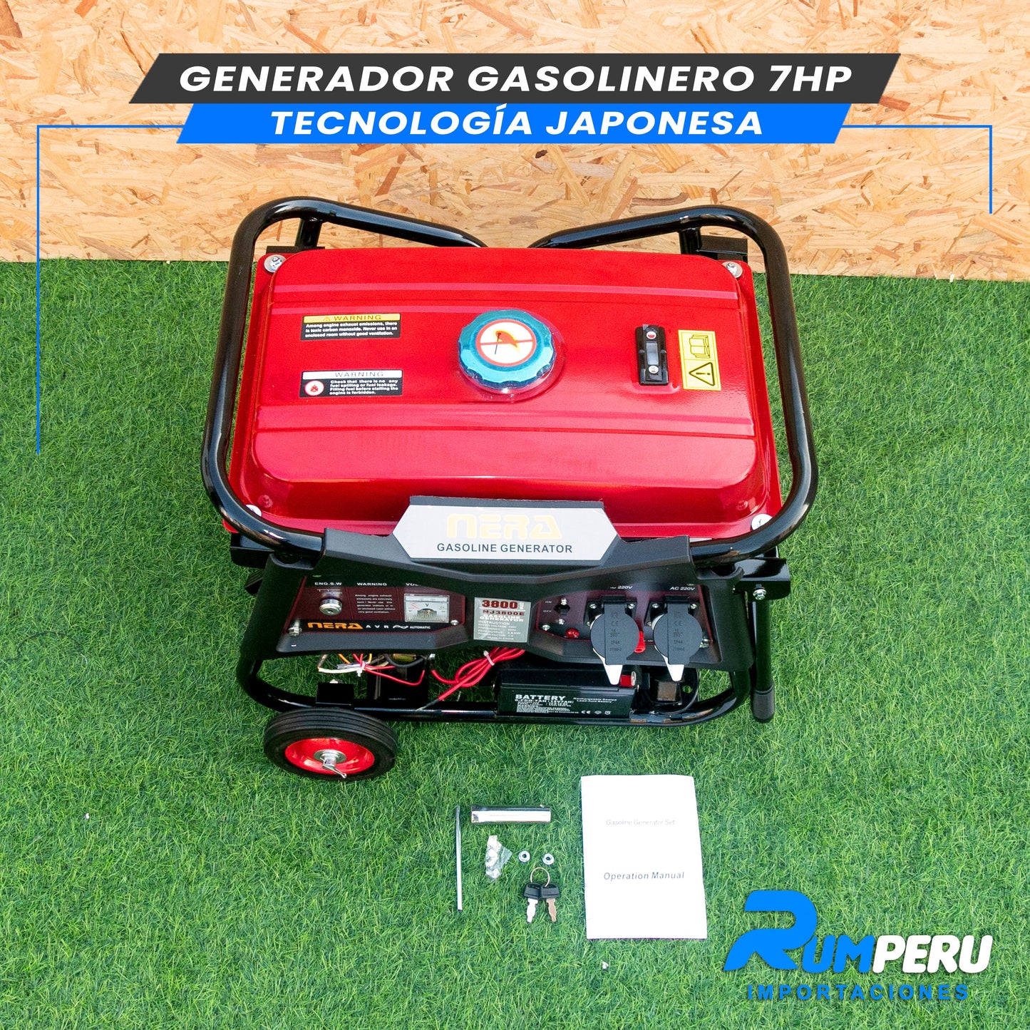 Generador 3800w (Tecnología Japonesa Motor 4 Tiempos)