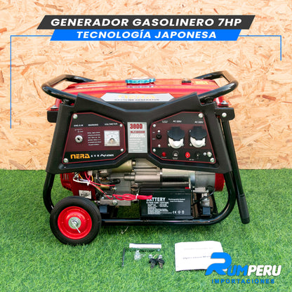 Generador 3800w (Tecnología Japonesa Motor 4 Tiempos)