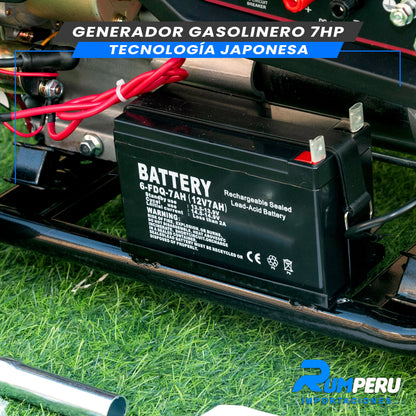 Generador 3800w (Tecnología Japonesa Motor 4 Tiempos)