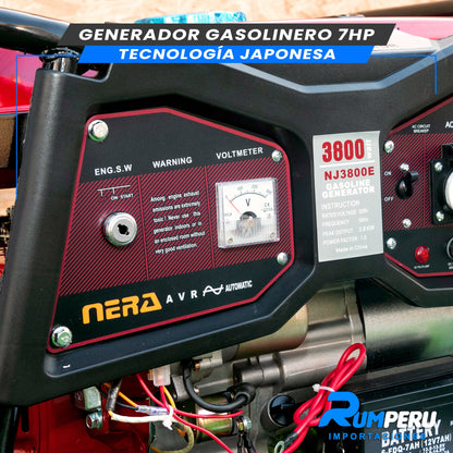 Generador 3800w (Tecnología Japonesa Motor 4 Tiempos)