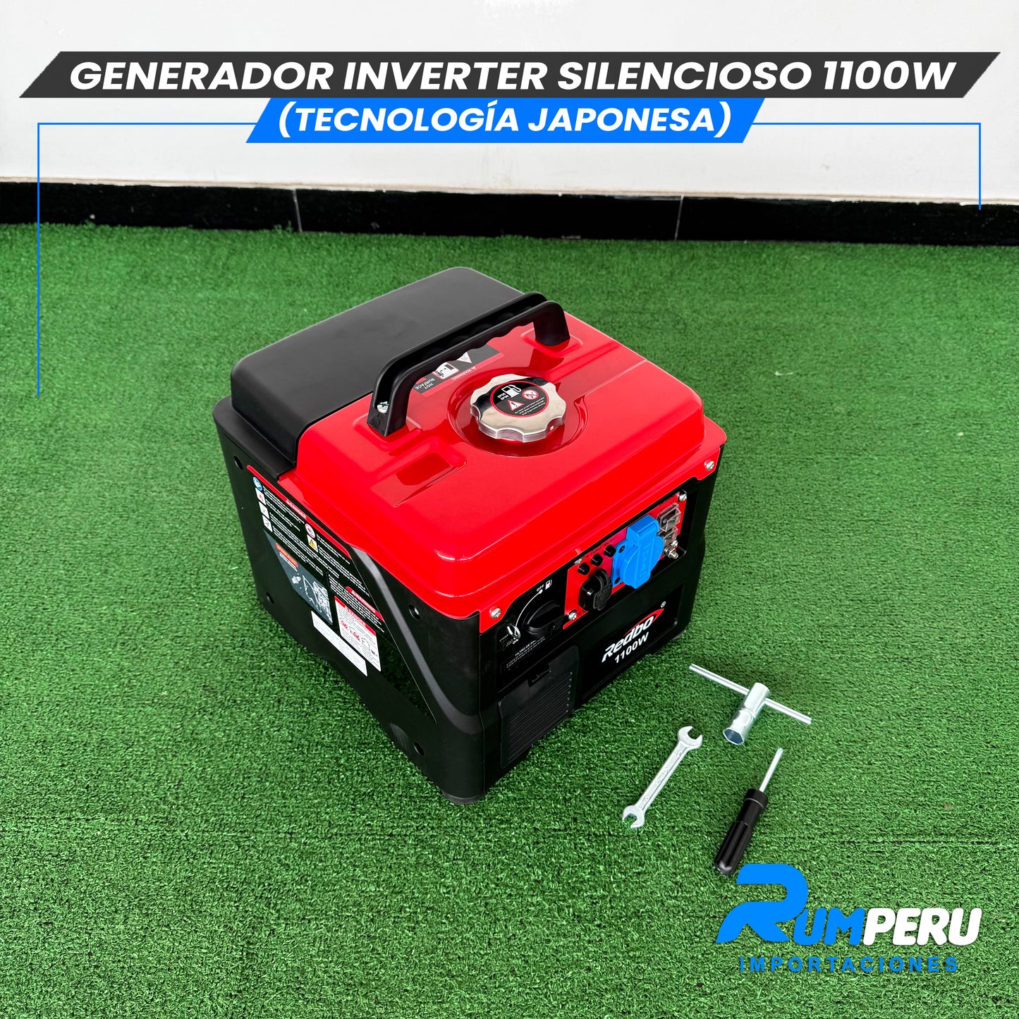 Generador Inverter Silencioso 1100W (Tecnología japonesa)