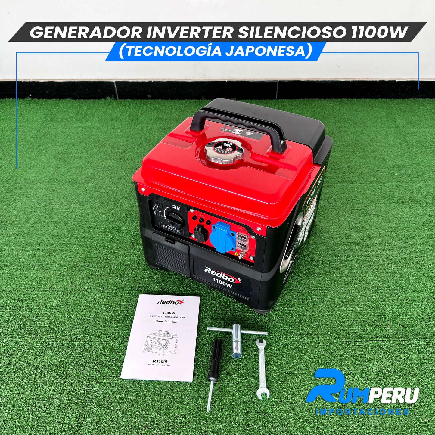 Generador Inverter Silencioso 1100W (Tecnología japonesa)
