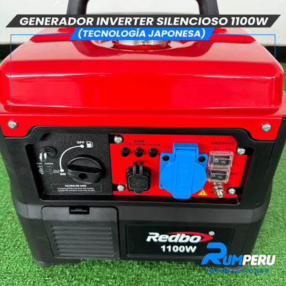 Generador Inverter Silencioso 1100W (Tecnología japonesa)