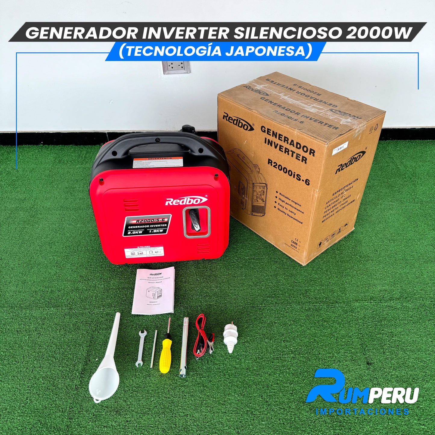 Generador Inverter Silencioso 2000W